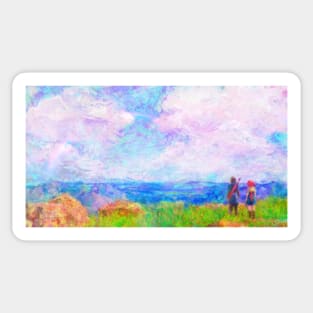 Dragon Quest XI Intro Impressionist Painting Sticker